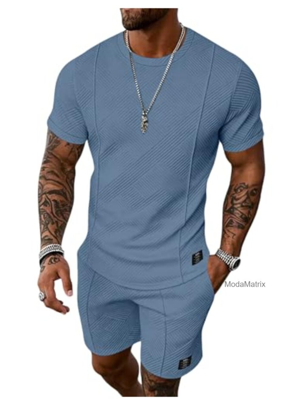 Men's 2 Piece Track Set Shorts & Top Summer Outfit